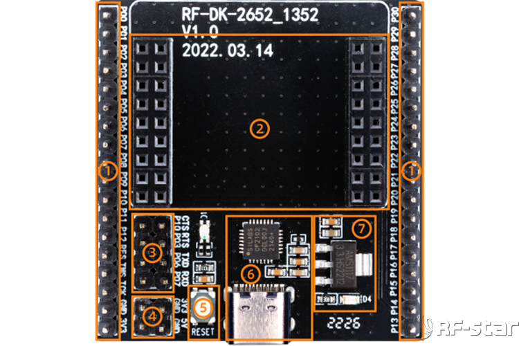 RF-BT03開發(fā)底板