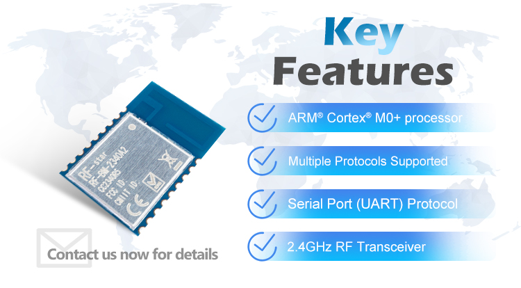 Features of CC2340 module RF-BM-2340A2 Features of CC2340 module RF-BM-2340A2