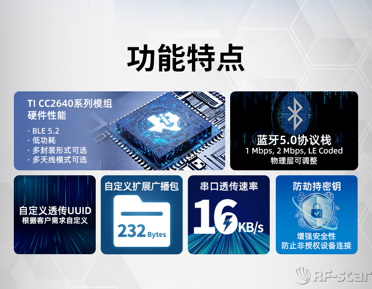 CC2640系列藍(lán)牙模塊功能特點(diǎn)